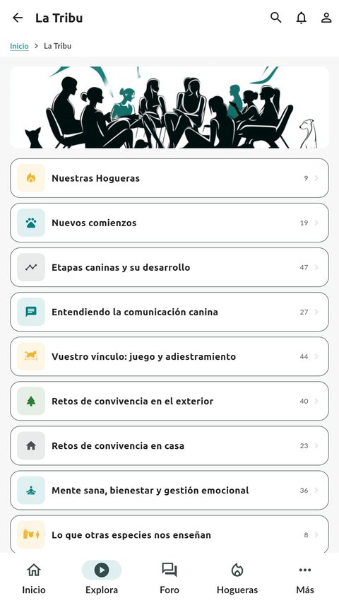 La Tribu en la app Sentido Animal