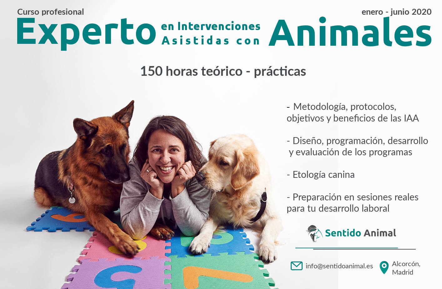 Curso extensivo de experto en intervenciones asistidas con animales – Madrid 2020