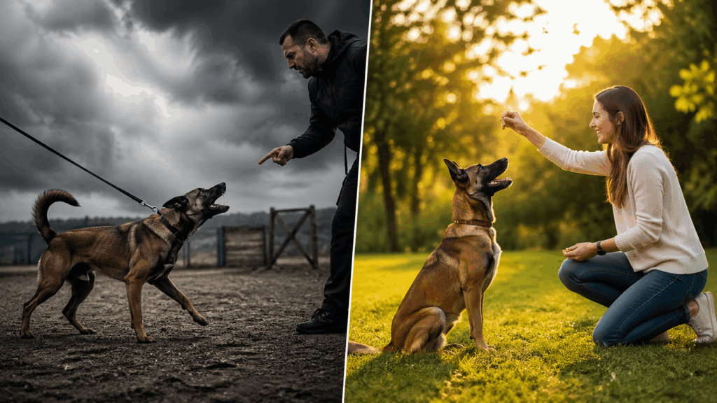 tradicional vs positivo · Sentido Animal, educación canina en positivo en Madrid