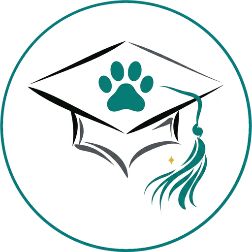 Icono ilustrativo de formación profesional para educadoras caninas